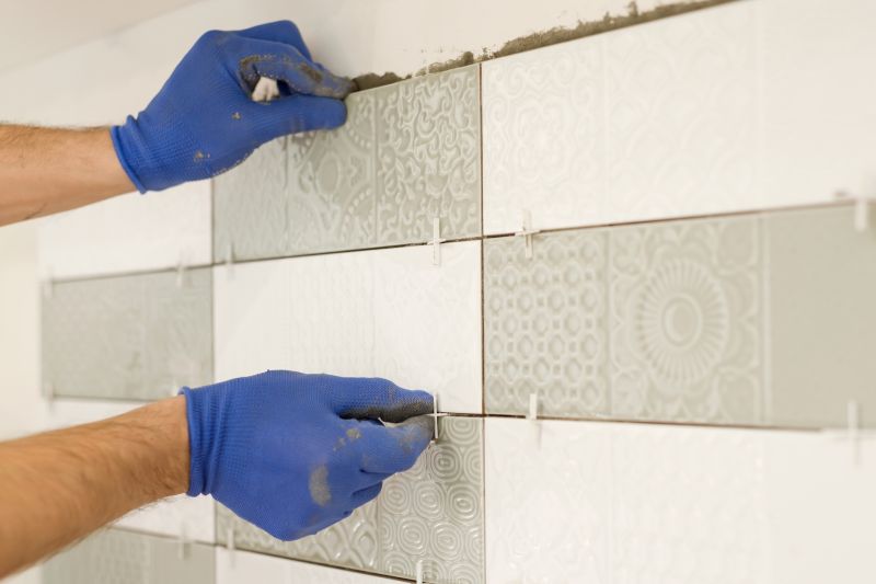 Tile installation in a kitchen
